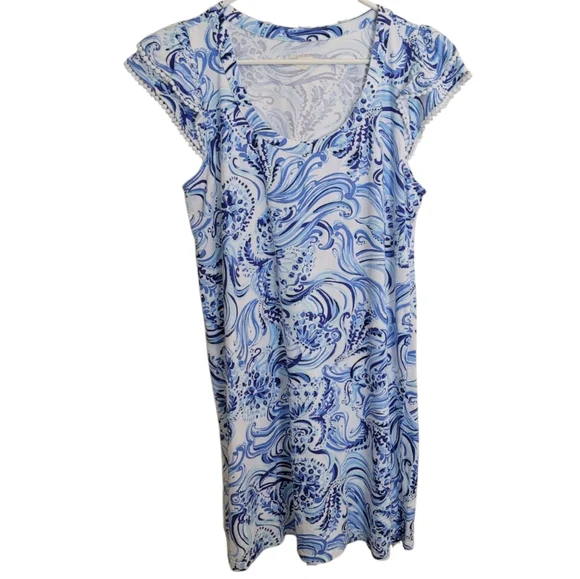 Lilly Pulitzer Bridgitte Cotton Shift Dress in Resort White Don't Be Jelly - Picture 5 of 11